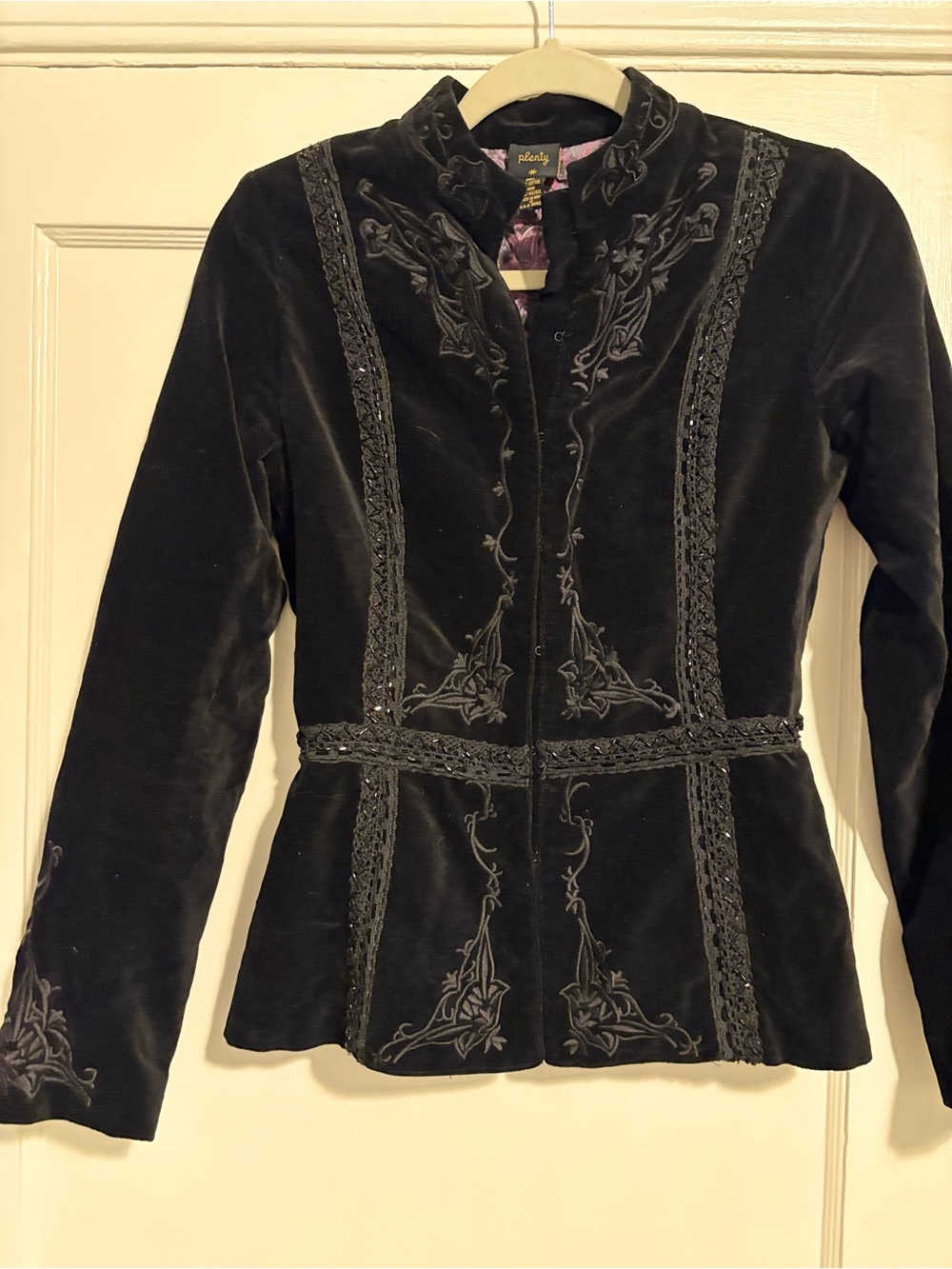 Plenty by Tracy Reese Black Embroidered Jacket